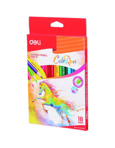 DLEC00310,Creioane colorate 18 culori colorun deli
