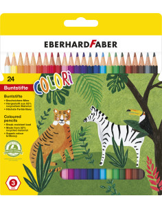 EF514824,Creioane colorate plastic 24 culori eberhard faber