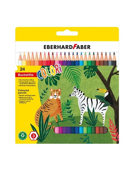 EF514824,Creioane colorate plastic 24 culori eberhard faber