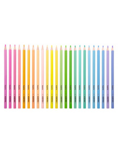 KO93321,Creioane colorate 24 culori pastel triunghiulare kores 2
