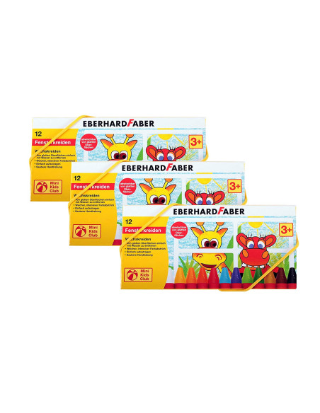EF524112,Creioane cerate pentru sticla 12 culori eberhard faber EF524112,Creioane cerate pentru sticla 12 culori eberhard faber