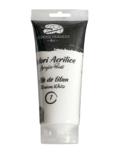 MCTPA2001,Culori acrilice 200ml alb titan premium sf art pigna
