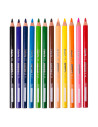 KO93524,Creioane colorate 24 culori + ascutit. triunghiulare jumbo kores