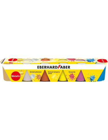 EF575508,Guase 6 culori 25 ml metalizate eberhard faber