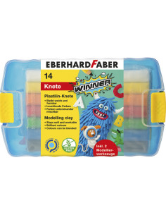 EF572010,Plastilina 10 culori cutie plastic eberhard faber