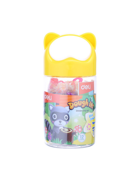 DLED75246,Plastilina soft airdry galetusa 12 culori 140g deli