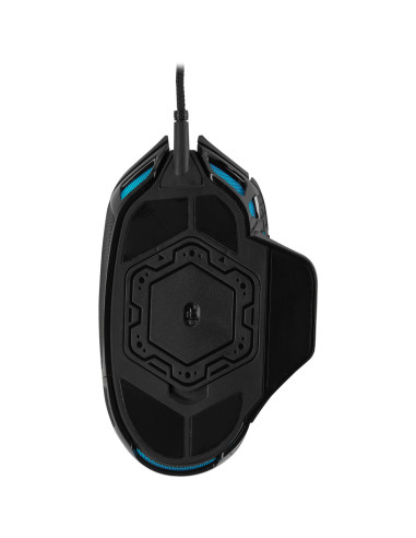 CH-9306011-EU,MOUSE CORSAIR, "NIGHTSWORD RGB", gaming, cu fir, USB, optic, 18000 dpi, butoane/scroll 8/1, iluminare, butoane pro