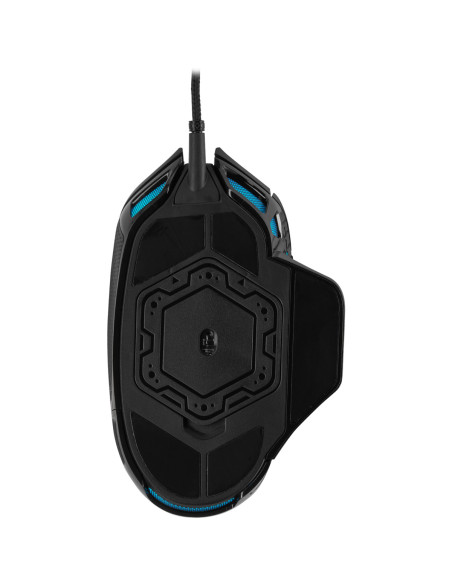 CH-9306011-EU,MOUSE CORSAIR, "NIGHTSWORD RGB", gaming, cu fir, USB, optic, 18000 dpi, butoane/scroll 8/1, iluminare, butoane pro