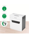 80930000,Distrugator manual documente Leitz IQ Protect 3M, 3 coli, P5, micro-cut (tip particule), cos 10 litri, alb, Leitz "8093