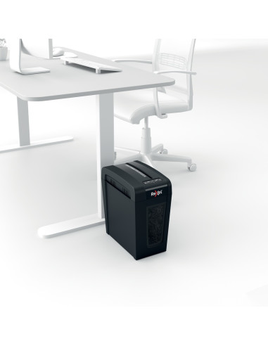 2020126EU,Distrugator manual documente Rexel SECURE X8 Slim, 8 coli, P4, cross-cut (tip confeti), cos 14 litri, negru, "2020126E