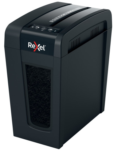 2020126EU,Distrugator manual documente Rexel SECURE X8 Slim, 8 coli, P4, cross-cut (tip confeti), cos 14 litri, negru, "2020126E