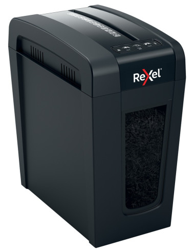 2020126EU,Distrugator manual documente Rexel SECURE X8 Slim, 8 coli, P4, cross-cut (tip confeti), cos 14 litri, negru, "2020126E