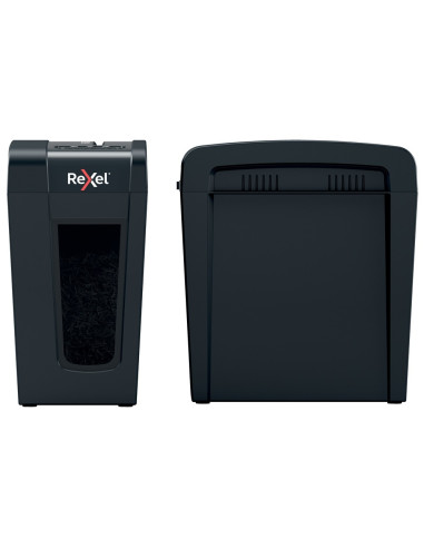 2020126EU,Distrugator manual documente Rexel SECURE X8 Slim, 8 coli, P4, cross-cut (tip confeti), cos 14 litri, negru, "2020126E