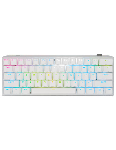 CH-9189110-NA,K70 PRO MINI WIRELESS 60% Mechanical CHERRY MX Red Switch Keyboard with RGB Backlighting - White "CH-9189110-NA"