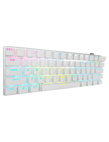 CH-9189110-NA,K70 PRO MINI WIRELESS 60% Mechanical CHERRY MX Red Switch Keyboard with RGB Backlighting - White "CH-9189110-NA"
