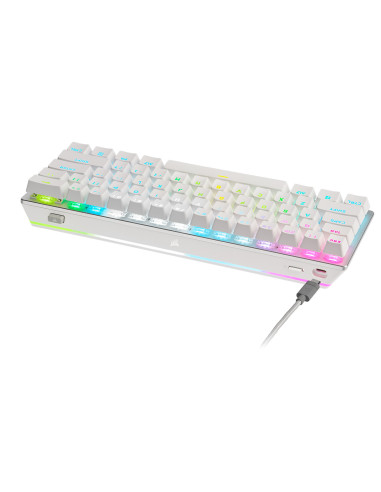CH-9189110-NA,K70 PRO MINI WIRELESS 60% Mechanical CHERRY MX Red Switch Keyboard with RGB Backlighting - White "CH-9189110-NA"