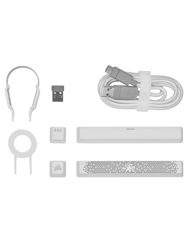 CH-9189110-NA,K70 PRO MINI WIRELESS 60% Mechanical CHERRY MX Red Switch Keyboard with RGB Backlighting - White "CH-9189110-NA"