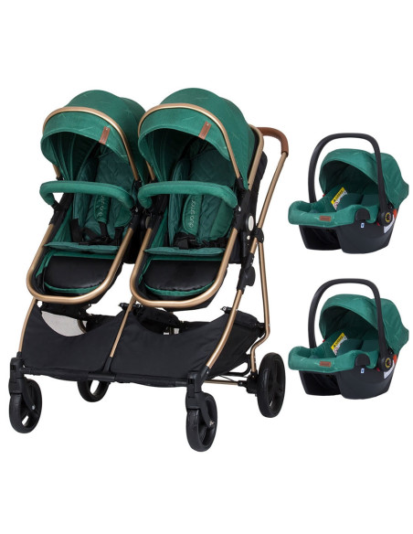 ST-KBDS02204AV,Carucior gemeni Chipolino Duo Smart 3 in 1 avocado