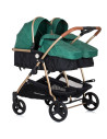 ST-KBDS02204AV,Carucior gemeni Chipolino Duo Smart 3 in 1 avocado