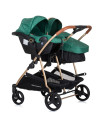 ST-KBDS02204AV,Carucior gemeni Chipolino Duo Smart 3 in 1 avocado