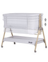 KOSSD0214SG,Patut Co-Sleeper Chipolino Sweet Dreams grey stars wood