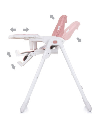 STHEU02304RW,Scaun de masa Chipolino Eat Up rose water