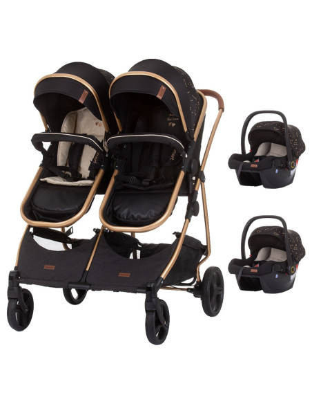 ST-KBDS02301EB,Carucior gemeni Chipolino Duo Smart 3 in 1 ebony