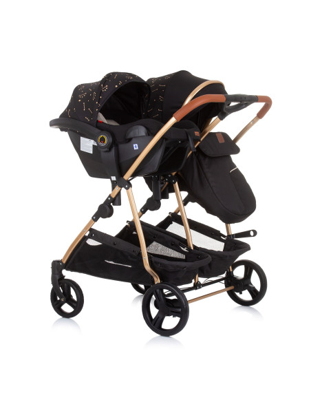 ST-KBDS02301EB,Carucior gemeni Chipolino Duo Smart 3 in 1 ebony