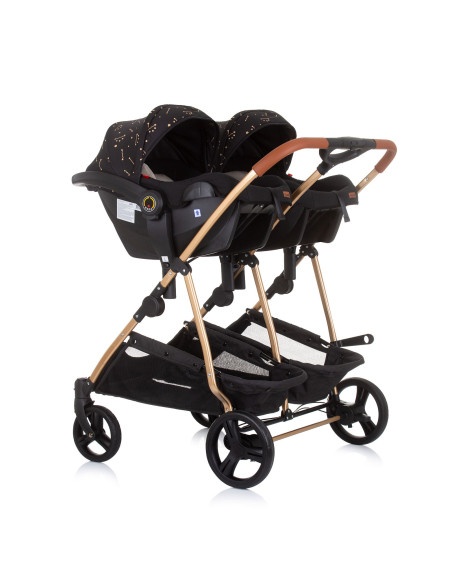 ST-KBDS02301EB,Carucior gemeni Chipolino Duo Smart 3 in 1 ebony