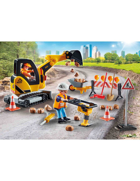 PM71045,Playmobil - Constructii De Drumuri