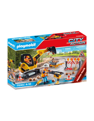 PM71045,Playmobil - Constructii De Drumuri