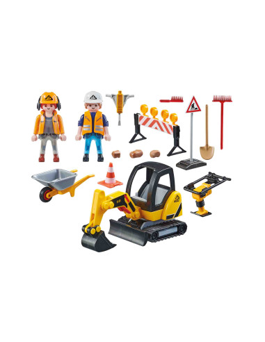 PM71045,Playmobil - Constructii De Drumuri
