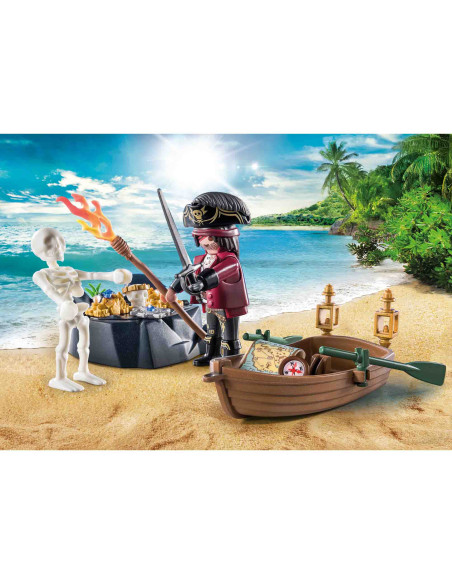 PM71254,Playmobil - Set Pirat Si Barca Cu Vasle