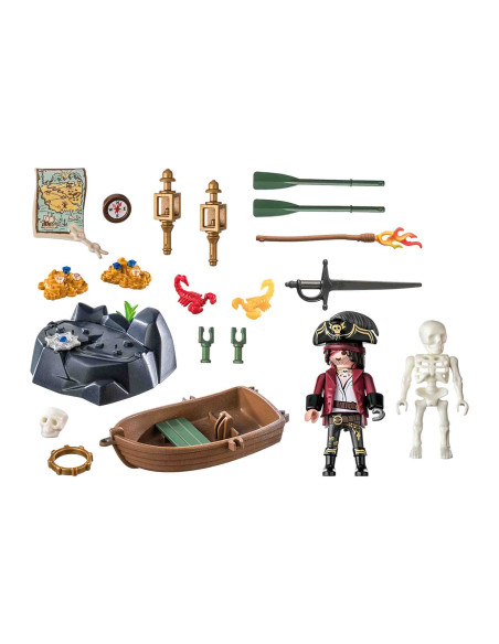 PM71254,Playmobil - Set Pirat Si Barca Cu Vasle
