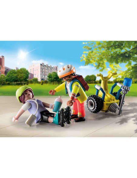 PM71257,Playmobil - Set Salvator Cu Masina De Echilibru