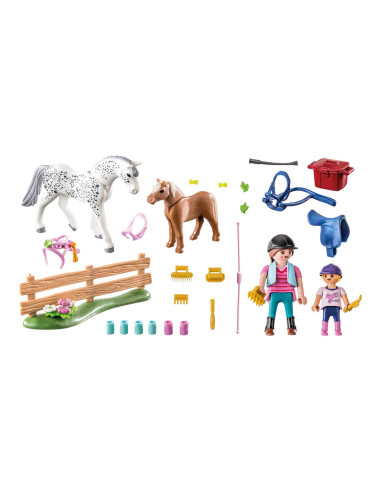 PM71259,Playmobil - Set Copii Si Caluti
