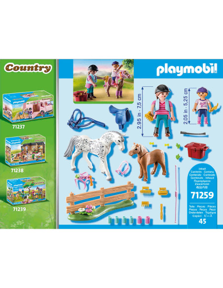 PM71259,Playmobil - Set Copii Si Caluti