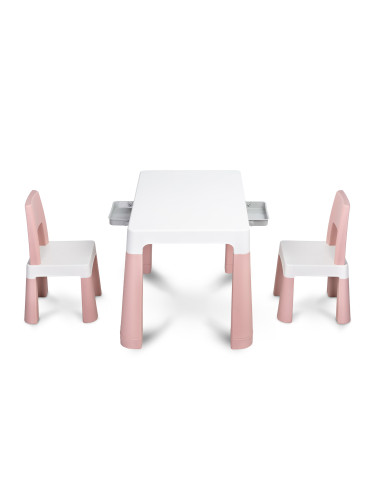 TOYZ-1012,Set masuta cu scaunele pentru copii Toyz MONTI Roz