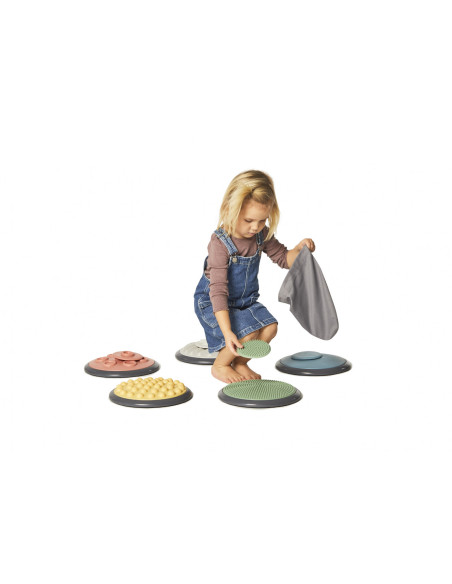 G2817,Set de 5 perechi de discuri tactile in culori nordice