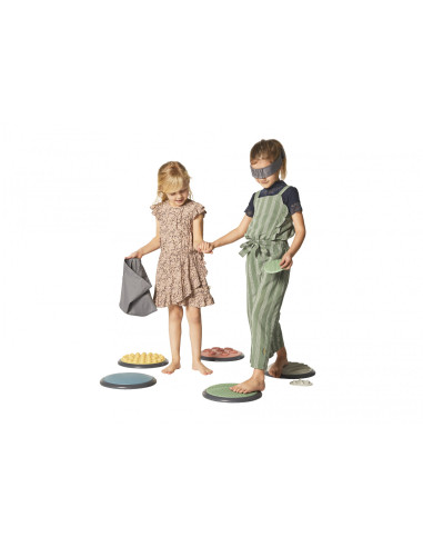 G2817,Set de 5 perechi de discuri tactile in culori nordice