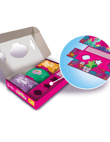 L91942,Set nisip kinetic Barbie - Scoica magica