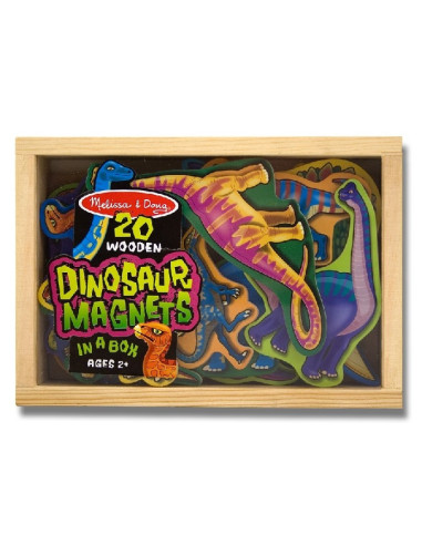 MD0476,Dinozauri din lemn cu magneti Melissa and Doug