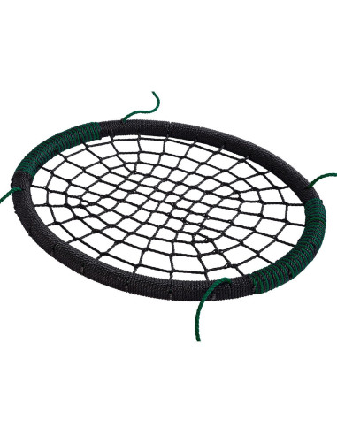 KBT188.001.002.001,Leagan cuib oval PP negru verde