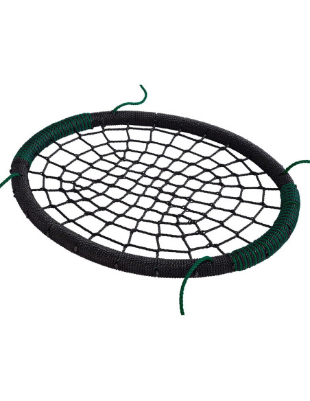 KBT188.001.002.001,Leagan cuib oval PP negru verde