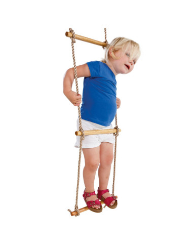 KBT324.003.010.001,Scara cu trepte de lemn PP 2,5 m (1,80 m) 5 trepte