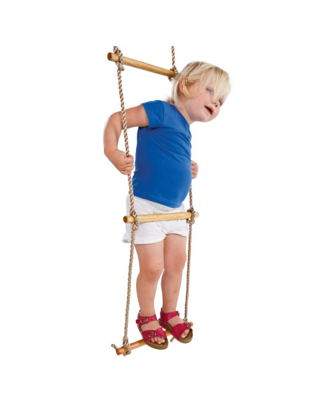 KBT324.003.010.001,Scara cu trepte de lemn PP 2,5 m (1,80 m) 5 trepte