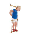 KBT324.003.010.001,Scara cu trepte de lemn PP 2,5 m (1,80 m) 5 trepte
