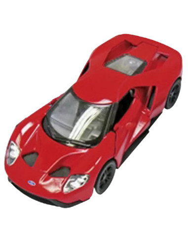 GOKI12256R,Masinuta Die Cast Ford GT 2017, Scara 1:38, 12.5 Cm, rosie