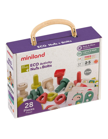 ML32255,Joc Educativ pentru dezvoltarea motricitatii Eco Suruburi si piulite