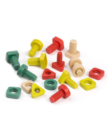 ML32255,Joc Educativ pentru dezvoltarea motricitatii Eco Suruburi si piulite